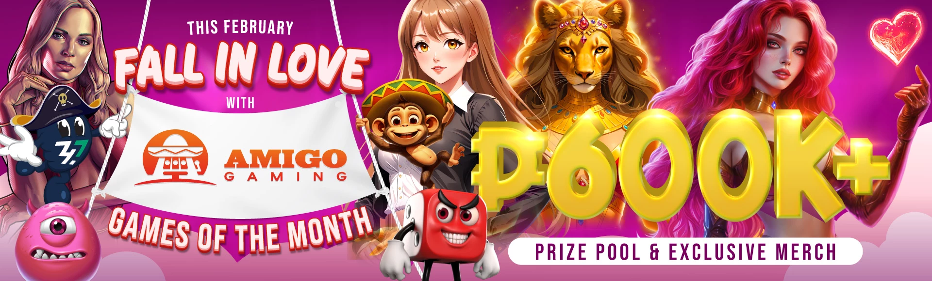 Amigo Gaming promotional banner - 747 Live casino
