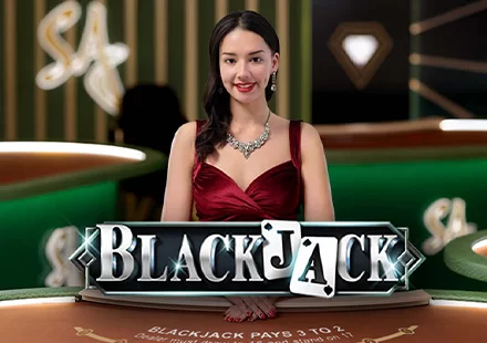 D Blackjack - SA Gaming casino game on 747 Live